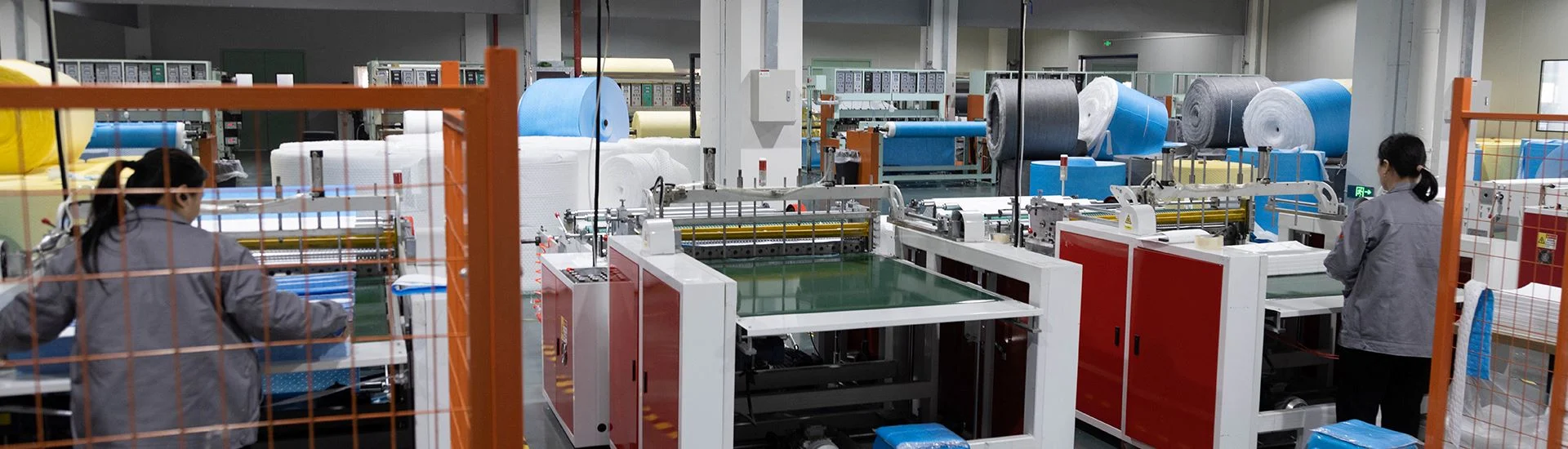modern oil absorbent manufacturing facility