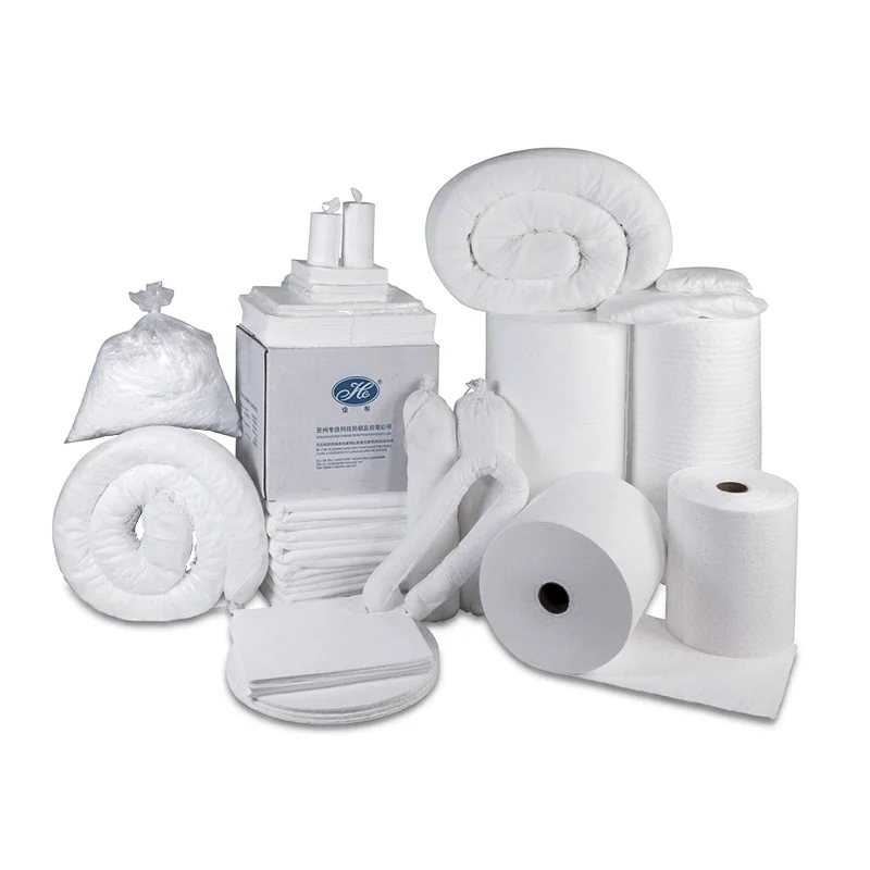 oil spill absorbent pads socks rolls pillows