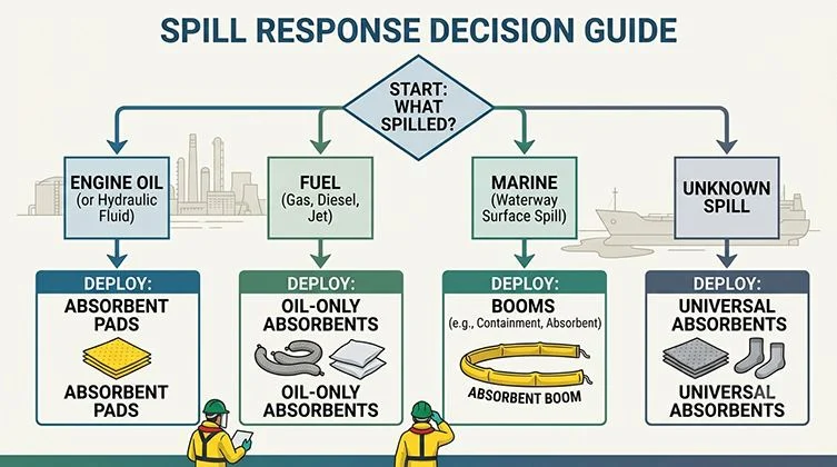 what spilled engine fuel marine unknown